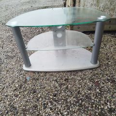 glass TV stand