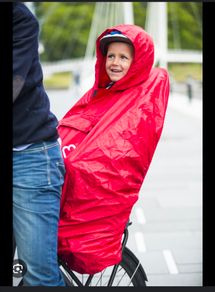 Hamax child rain poncho for bike + shoes protection