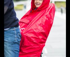 Hamax child rain poncho for bike + shoes protection