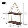 BRAND NEW Floating Wall Hanging Shelves Wood Storage Rack Home Decor Plants Photos Decorations Display Image 2