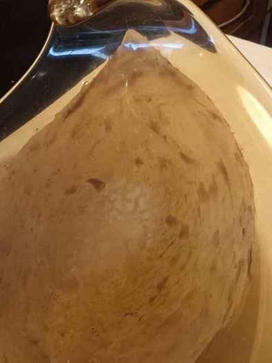Large Murano Style Hand Blown Glass Dish
