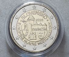 (3 for 10 Mix and Match) Slovakia 2 Euro Base Metals Uncirculated Coin 2026 - Trencin