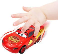 New Disney Cars Lightning Cartoon Model Car McQueen Woody With lights Inertial Pull-back Free Wheel Car Toys Collection Kids Gift