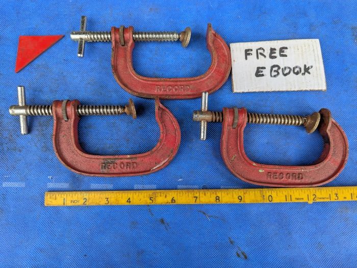 3 Record 4" G Clamps