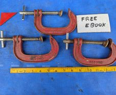 3 Record 4" G Clamps