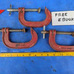 3 Record 4" G Clamps