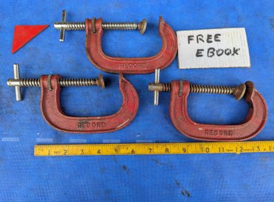 3 Record 4" G Clamps