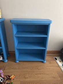 Blue IKEA Mammut bookcase / kids bookshelf