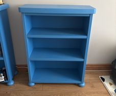 Blue IKEA Mammut bookcase / kids bookshelf