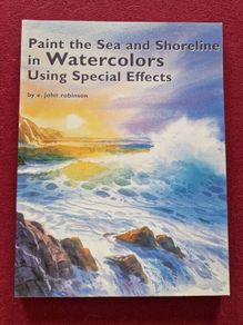signed copy of paint the sea and shoreline in watercolours using special effects