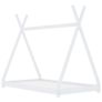 Kids Bed Frame White Solid Pine Wood 90x200 cm Image 3