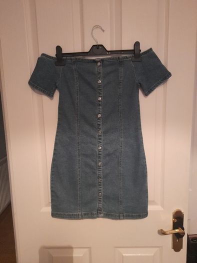 New Look off the shoulder Denim dress