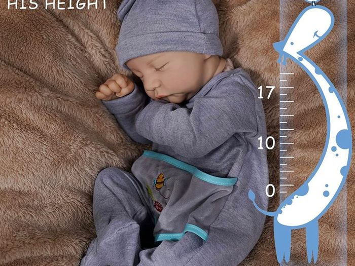 Reborn Babies Lifelike Dolls - 17 inch Handmade Life Like Baby Dolls, Soft Cloth Body with Feeding Kit, Realistic Newborn Dolls as Prefect Gifts for Children/Mom DIFFERENT OPTIONS AVAILABLE, SEE PHOTOS (FREE POSTAGE)