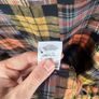 YMC Oversize Balloon Dress Sz 8UK 4US S Plaid Patchwork Soft Puff Sleeves Casual Image 8