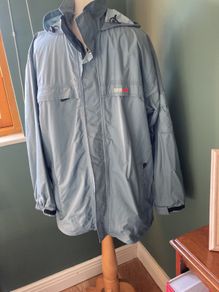 AIGLE MTD Waterproof Coat with Mesh Lining and Hood - Size M