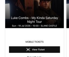 Luke combs standing ticket