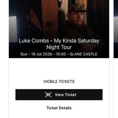 Luke combs standing ticket