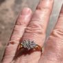 18 Carat Gold cluster diamond/engagement ring Image 2