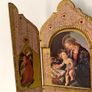 Vintage Italian Florentine Triptych Image 2