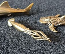 3 brass animals. Solid brass.