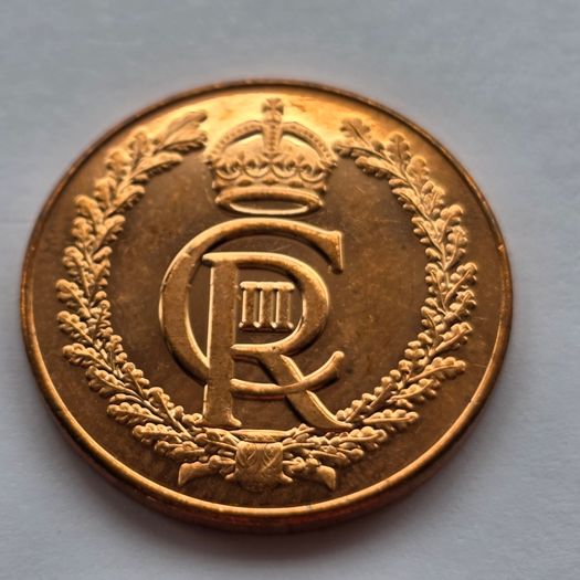 Gibraltar Coins Charles III Coronation 1p 2023 UNC