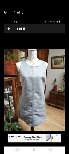 ladies Penny's Grey swade Dress. New with tags.