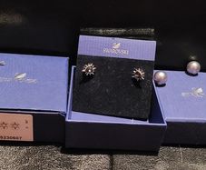 Swarovski Stud and pearl Earring