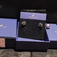 Swarovski Stud and pearl Earring