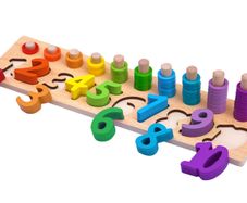 Jaques of London Wooden "Count & Stack" Montessori Educational Toy