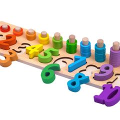 Jaques of London Wooden "Count & Stack" Montessori Educational Toy