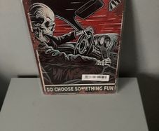 Metal Skeleton Plaque