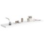 Floating Wall Shelves 4 pcs White 120x23.5x3.8 cm MDF Image 9