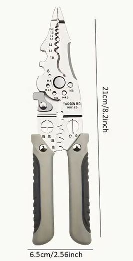 Carbon Steel Wire Strippers, Multi-Functional Electrician'S Tool, new, unopened.