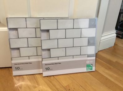 Peel and stick wall tiles x 2