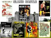 Slane Castle concert poster collage A3 Size reproduction