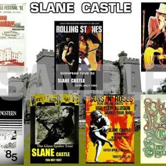 Slane Castle concert poster collage A3 Size reproduction
