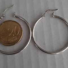 earrings large silver hoops