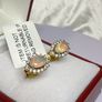 Ethiopian Opal & White Zircon Forest Dew Earring Sterling Silver Image 5