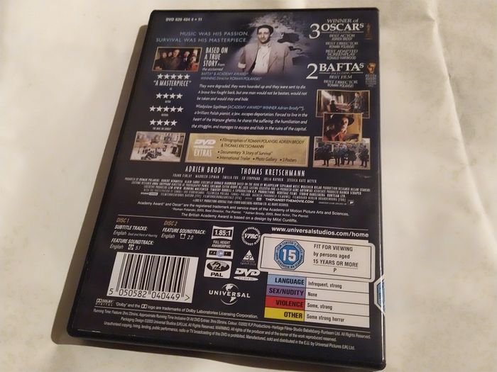 The Pianist Special Edition 2 disc Dvd
