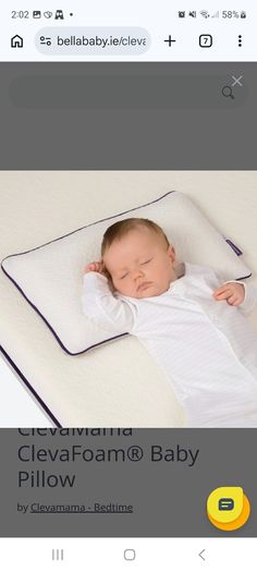 Clevamama baby pillow 0-12months