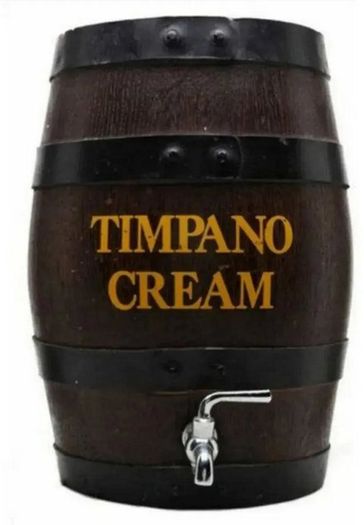 Vintage Timpano Cream Serving Barrel