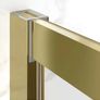 Brushed Brass Easy Clean 8mm Sliding Shower Door 1100mm - Easy Fix Feature Image 3