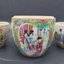 Chinese 19th century Famille Rose 3 Jars Amazing Quality Decoration Image 2