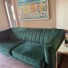 green 3 seater couch