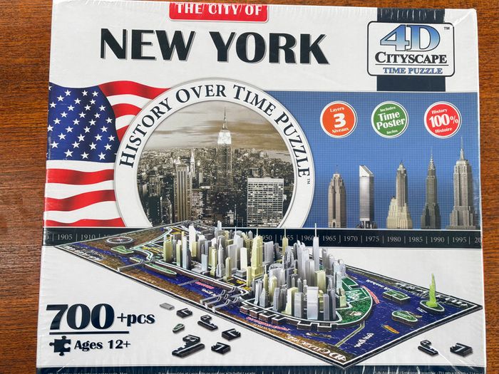 4D Cityscape New York Puzzle 700+ Pieces (New, Sealed)