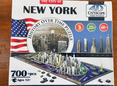 4D Cityscape New York Puzzle 700+ Pieces (New, Sealed)