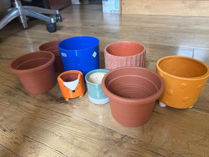 Various plant pots