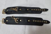 Quality Black Wrist Cuffs Brand New