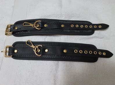 Quality Black Wrist Cuffs Brand New