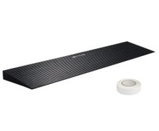 1.6" Rise Cuttable Threshold Ramp for Sweeping Robot, 35.4" Wide Natural Rubber Wheelchair Ramp